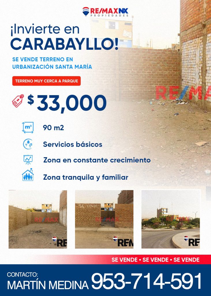 se vende terreno en santa maria de carabayllo